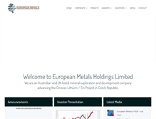 Tablet Screenshot of europeanmet.com